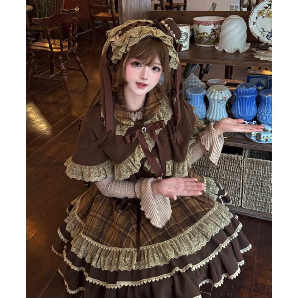 Crispy Chocolate Cream Puff Lolita Outfit  by Cloud Box (CBX01)